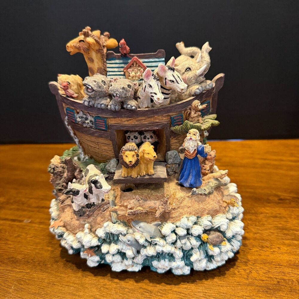 Noah's Ark Musical Figurine - Plays "What the World Needs Now Is Love"
